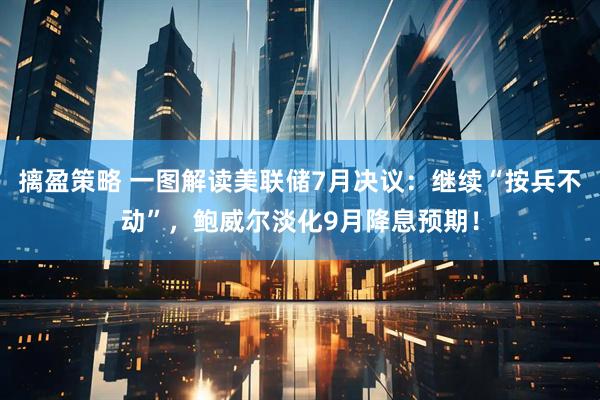 摛盈策略 一图解读美联储7月决议：继续“按兵不动”，鲍威尔淡化9月降息预期！